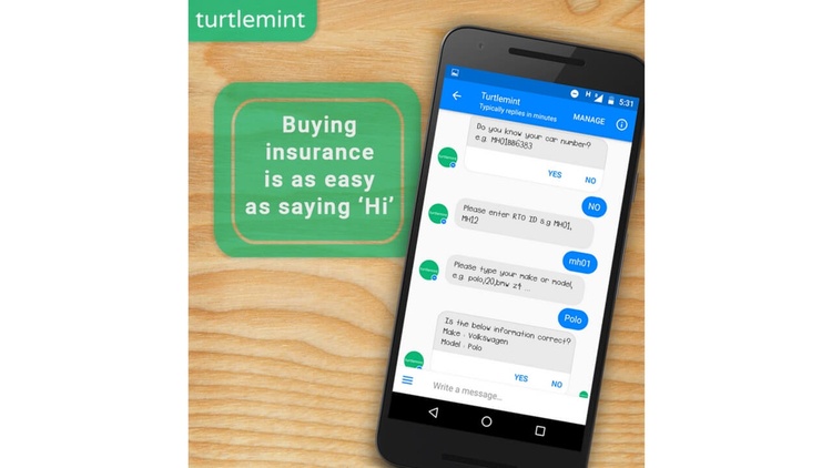 Introducing the Turtlemint Chatbot- India’s first and only chatbot for buying insurance Introducing the Turtlemint Chatbot- India’s first and only chatbot for buying insurance